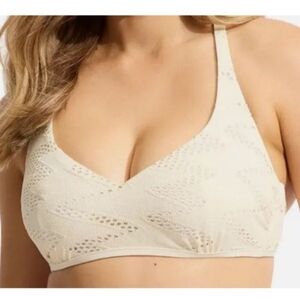 🔥Seafolly Australia Chiara Sweetheart Ecru Halter Top